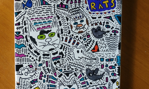 Canvas Cats and Rats